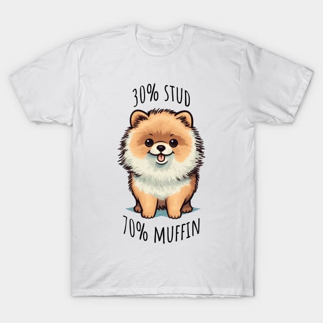 30% Stud 70% Muffin cute funny dog design T-Shirt by Luxinda